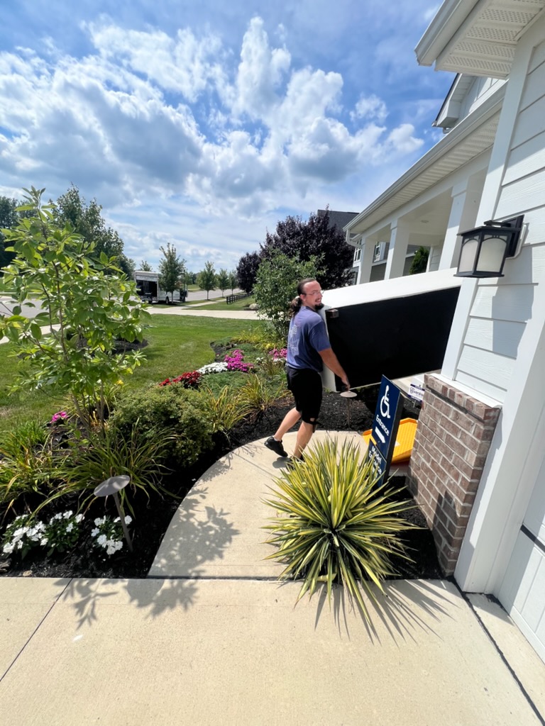 Professional moving team
